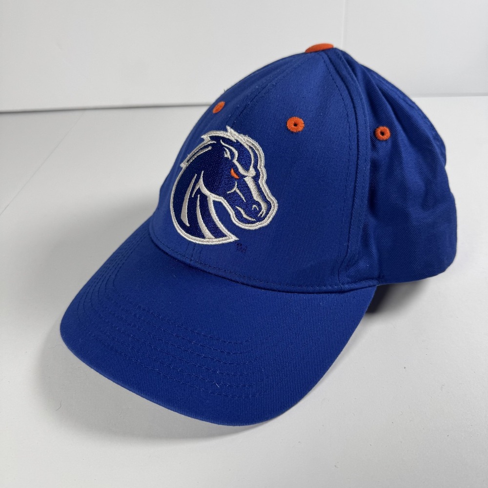 Boise State Broncos Hat Cap Strap Back Blue Orange One Size NCAA Football Mens
